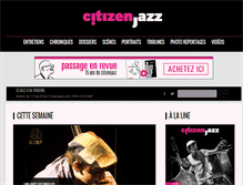 Tablet Screenshot of citizenjazz.com